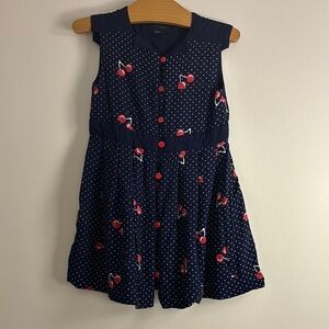 Vintage Tommy Hilfiger Red and Blue Sleeveless Sundress